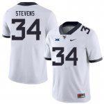 Men's West Virginia Mountaineers NCAA #34 Deshawn Stevens White Authentic Nike Stitched College Football Jersey PJ15F63XJ